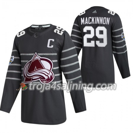 Colorado Avalanche tröja Nathan MacKinnon 29 Grå Adidas 2020 All-Star Authentic - NHL Tröjor Herr